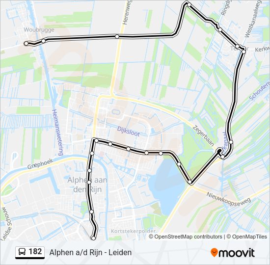 182 Bus Line Map