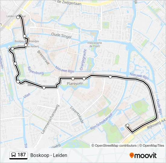 187 Bus Line Map