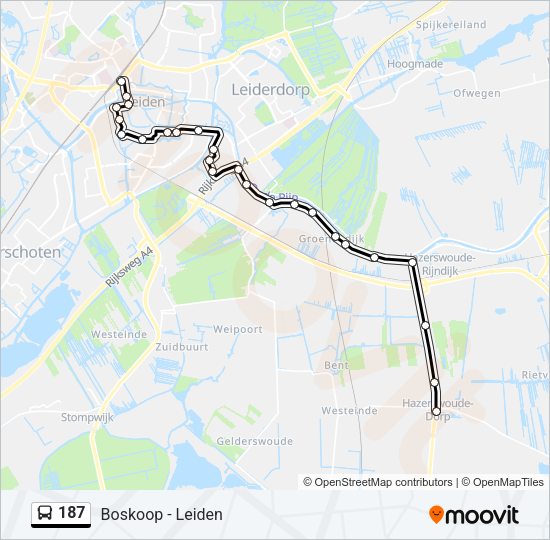 187 Bus Line Map