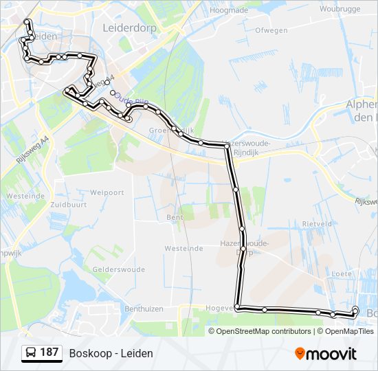 187 Bus Line Map