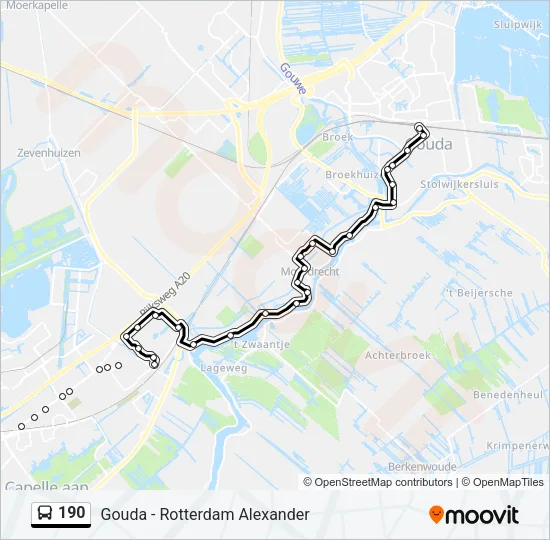 190 Bus Line Map