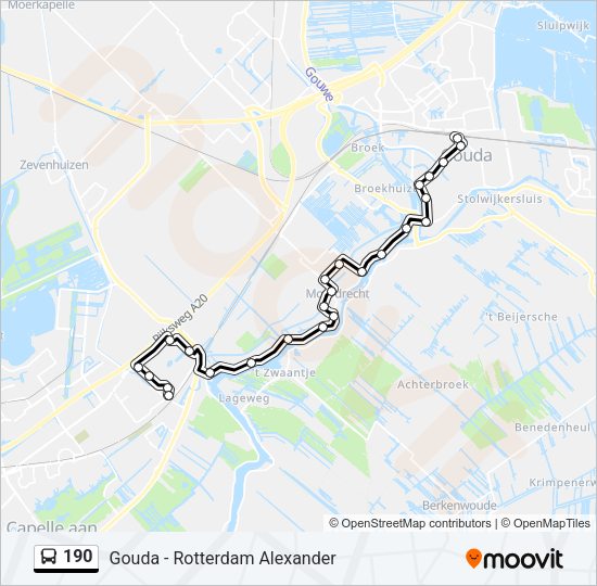 190 Bus Line Map