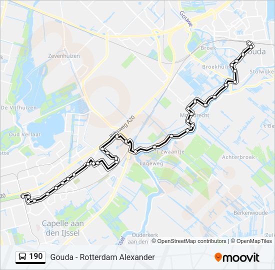 190 Bus Line Map
