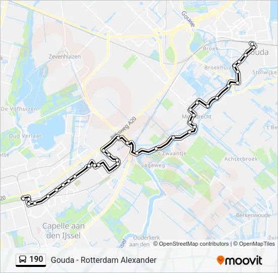 190 Bus Line Map