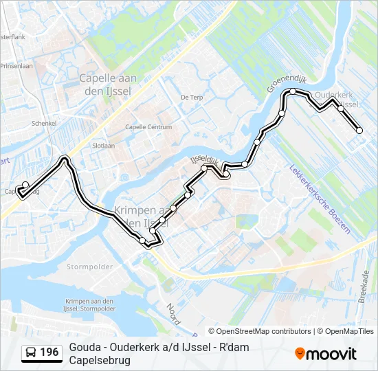 196 Bus Line Map