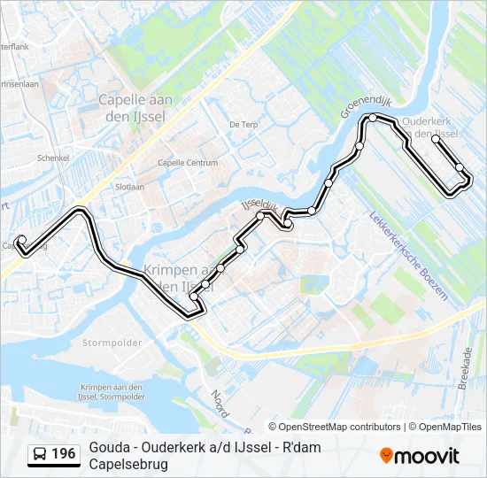 196 Bus Line Map