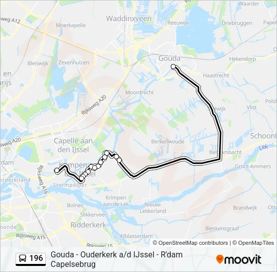 196 Bus Line Map