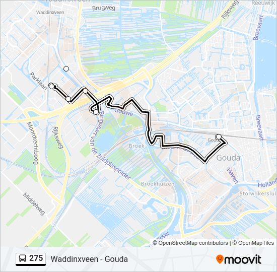 275 Bus Line Map