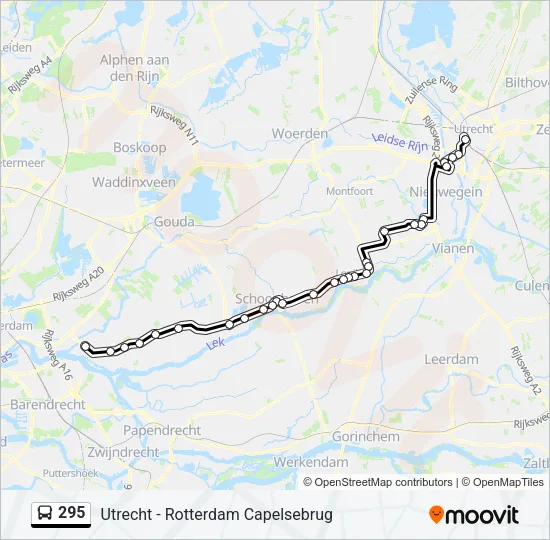 295 Bus Line Map