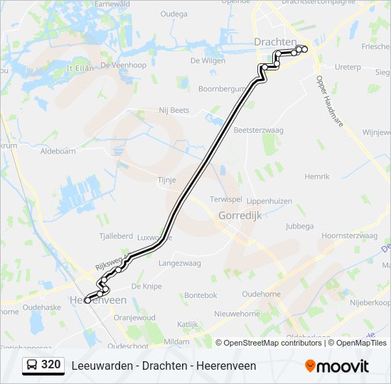320 Bus Line Map