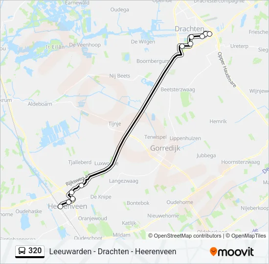 320 Bus Line Map