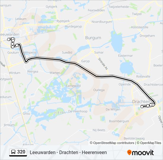 320 Bus Line Map