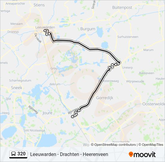 320 Bus Line Map