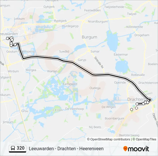 320 Bus Line Map