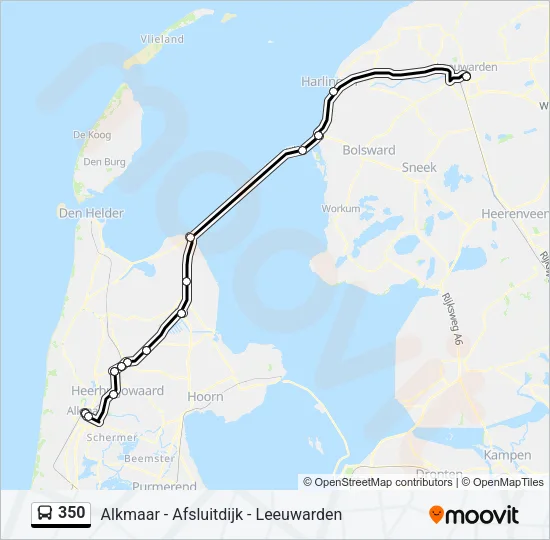 350 Bus Line Map