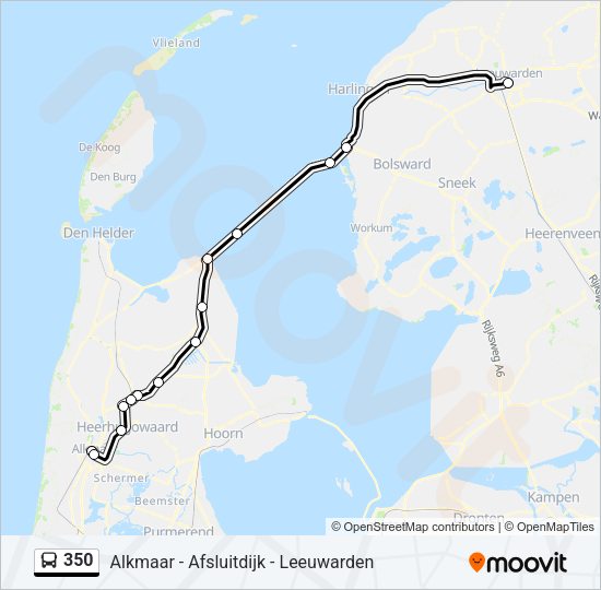 350 Bus Line Map