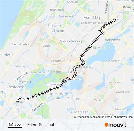 365 Bus Line Map