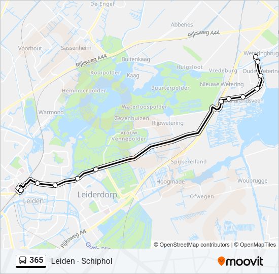 365 Bus Line Map