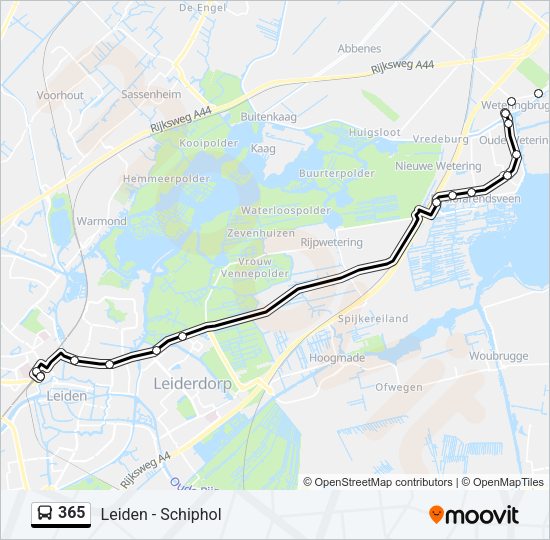 365 Bus Line Map