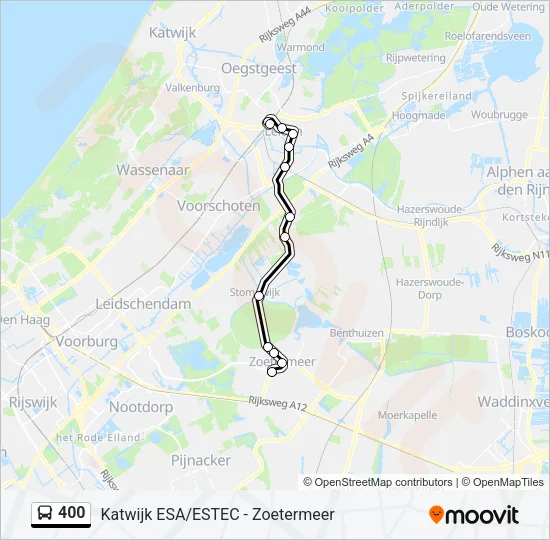 400 Bus Line Map