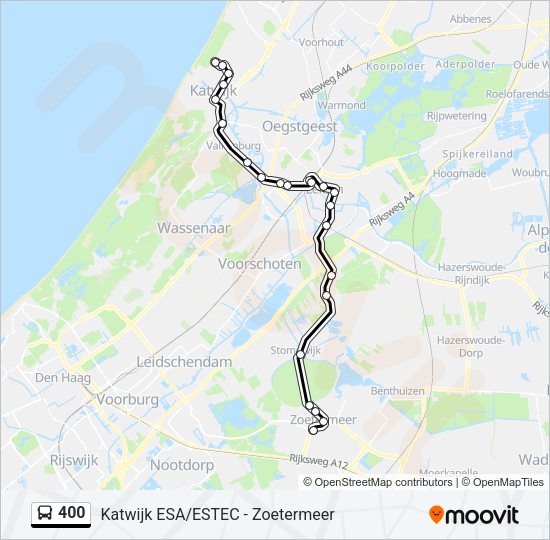 400 Bus Line Map