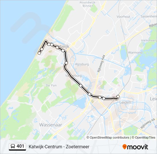 401 Bus Line Map