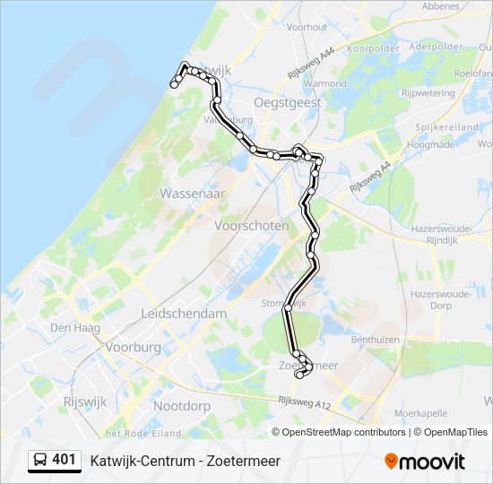 401 Bus Line Map