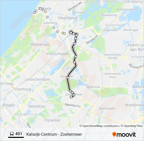 401 Bus Line Map