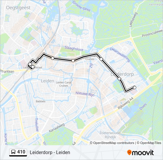 410 Bus Line Map
