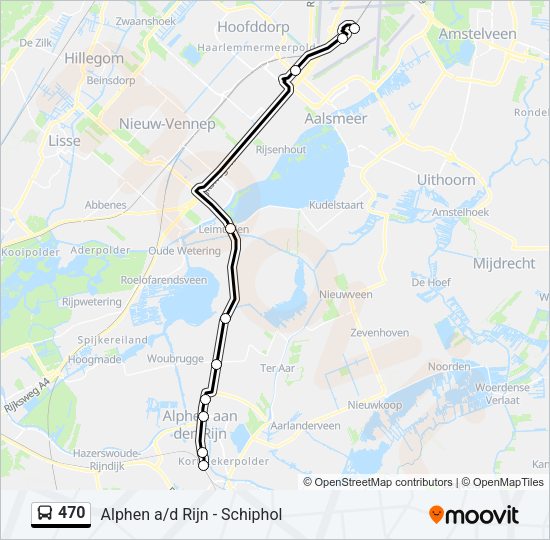 470 Bus Line Map
