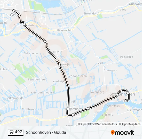 497 Bus Line Map