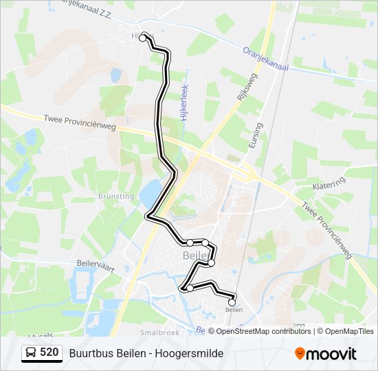 520 Bus Line Map
