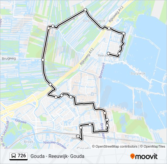 726 Bus Line Map