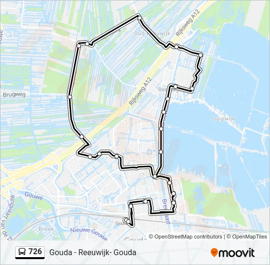 726 Bus Line Map