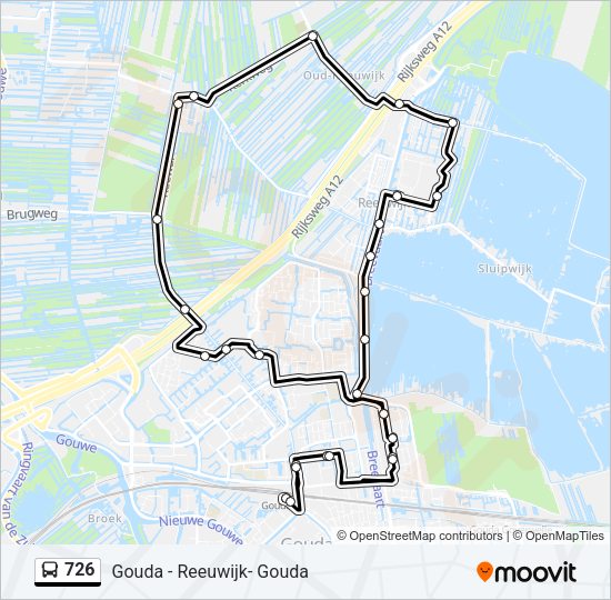 726 Bus Line Map