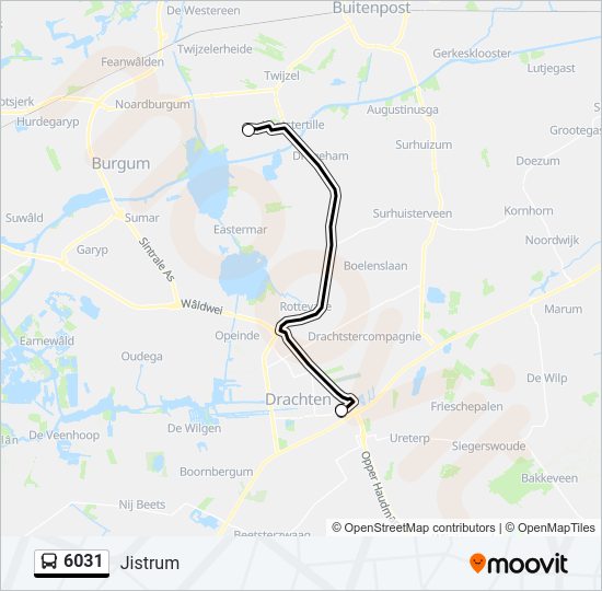 6031 Bus Line Map