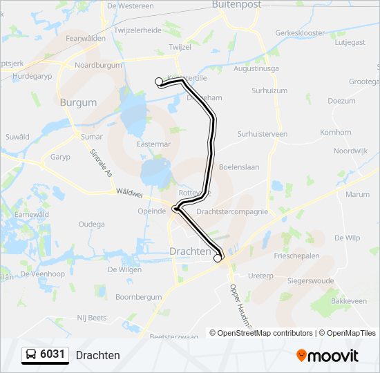 6031 Bus Line Map