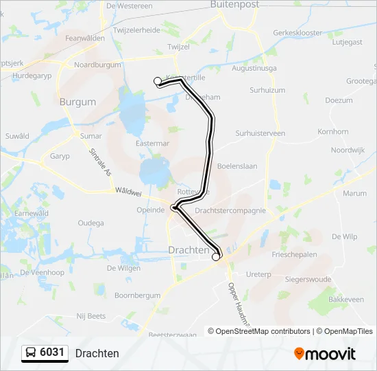 6031 Bus Line Map