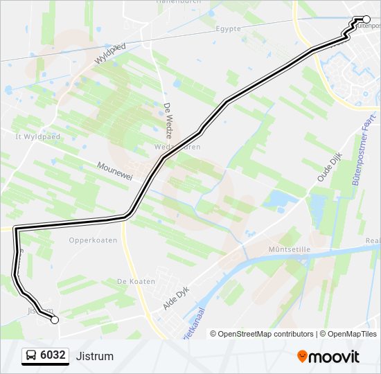 6032 Bus Line Map