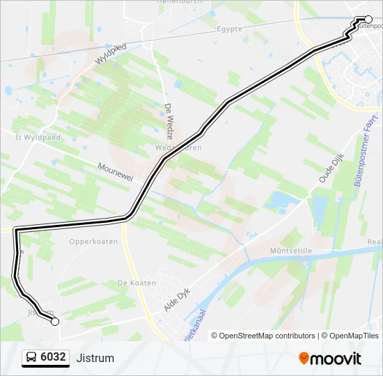 6032 Bus Line Map