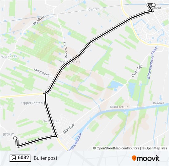 6032 Bus Line Map