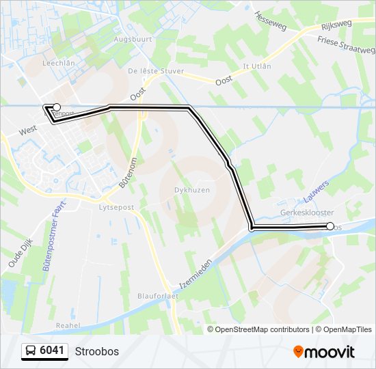 6041 Bus Line Map
