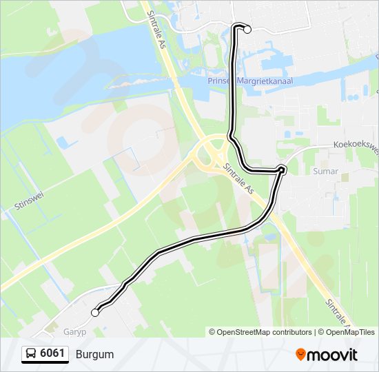 6061 Bus Line Map