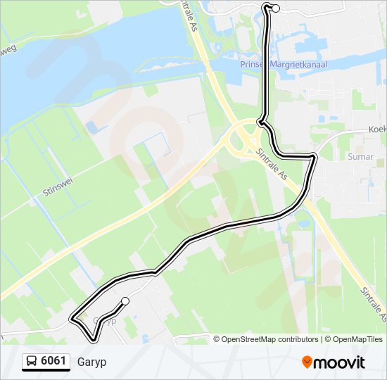 6061 Bus Line Map