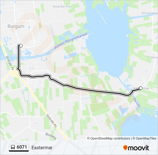 6071 Bus Line Map