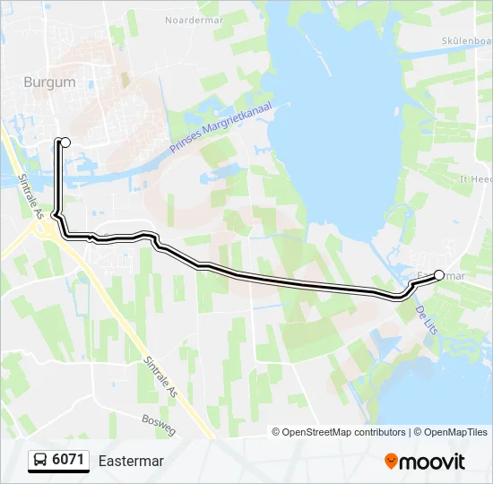 6071 Bus Line Map