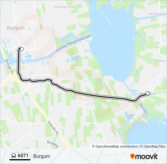 6071 Bus Line Map