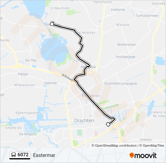 6072 Bus Line Map
