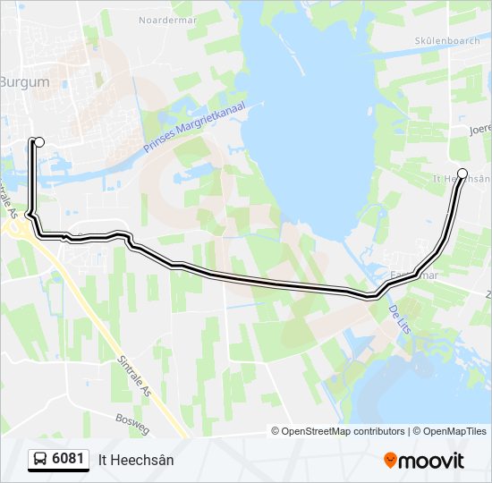 6081 Bus Line Map