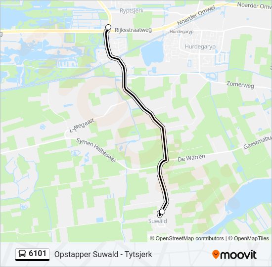 6101 Bus Line Map
